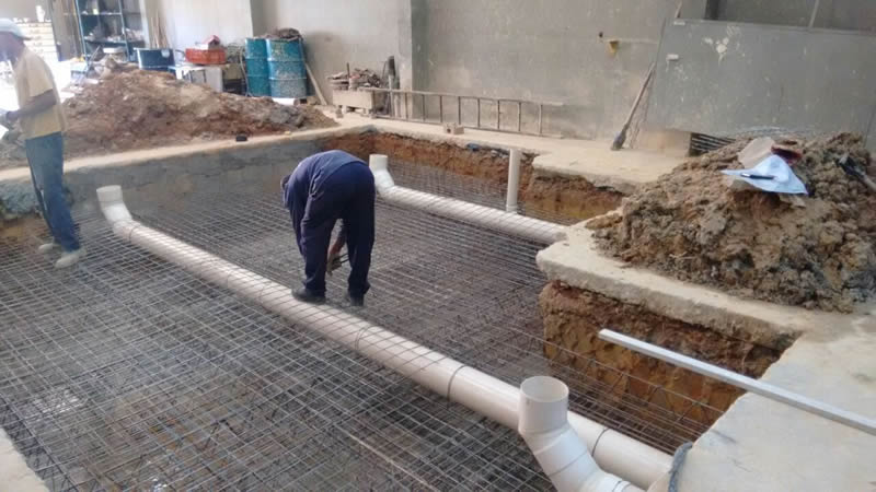 SERVI�O DE CONSTRU��O DE FUNDA��O E BASE PARA MAQUINA MANDRILHADORA DE 35 TON